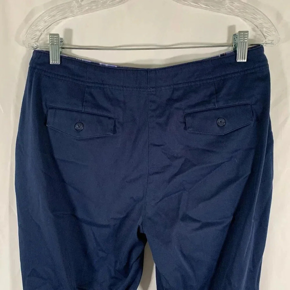 Lady Hagen Golf Pants Women's 8 Solid Blue Mid Rise Button Zip Cotton Blend - Picture 10 of 10